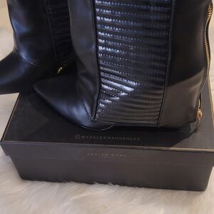 Azalea Wang Black Knee-High Boots